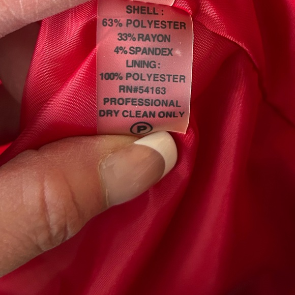 Calvin Klein Red Sleeveless Pleated Midi Sheath Dress - Picture 10 of 10